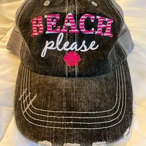 Distressed Beach Please adjustable hat